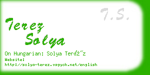 terez solya business card